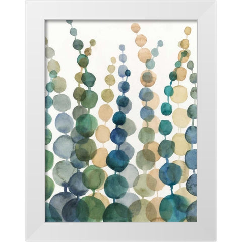 Pompom Botanical I White Modern Wood Framed Art Print by Meagher, Megan