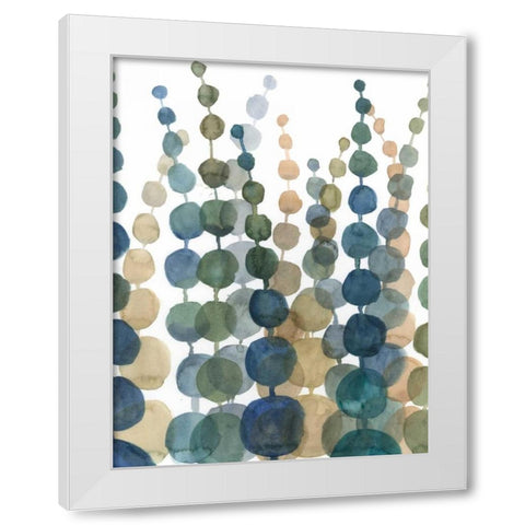 Pompom Botanical II White Modern Wood Framed Art Print by Meagher, Megan