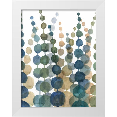 Pompom Botanical II White Modern Wood Framed Art Print by Meagher, Megan