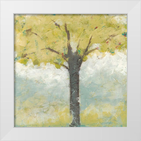 Spring Arbor II White Modern Wood Framed Art Print by Vess, June Erica
