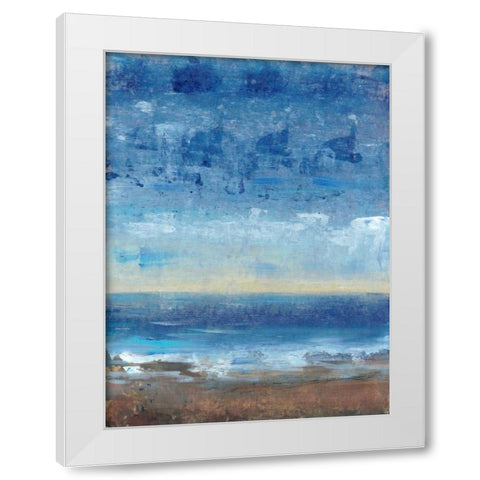 Calm Surf II White Modern Wood Framed Art Print by OToole, Tim