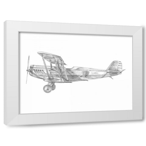 Technical Flight II White Modern Wood Framed Art Print by Harper, Ethan