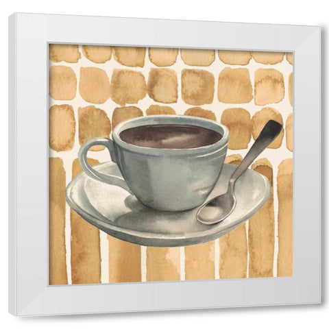 Cafe au Lait II White Modern Wood Framed Art Print by Popp, Grace