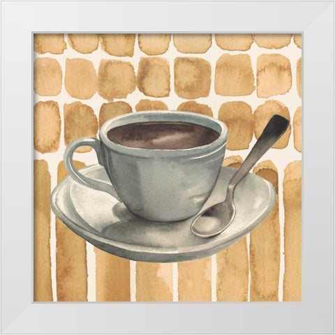 Cafe au Lait II White Modern Wood Framed Art Print by Popp, Grace