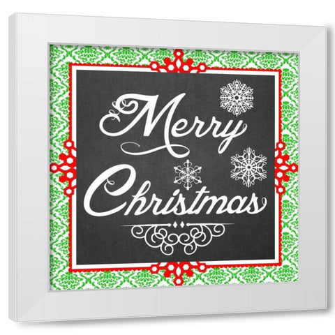 Let it Snow I White Modern Wood Framed Art Print by Vess, June Erica