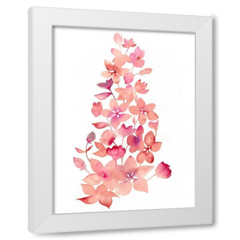 Blossom Falls I White Modern Wood Framed Art Print by Popp, Grace