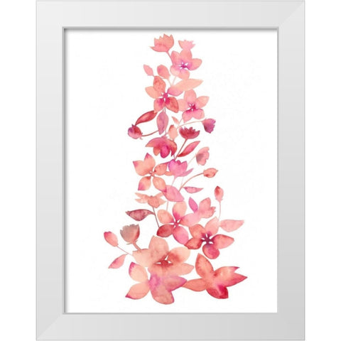Blossom Falls II White Modern Wood Framed Art Print by Popp, Grace