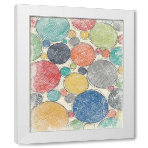 Twirl II 2-Up White Modern Wood Framed Art Print by Zarris, Chariklia