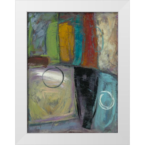 Cool Jazz I White Modern Wood Framed Art Print by Joy, Julie