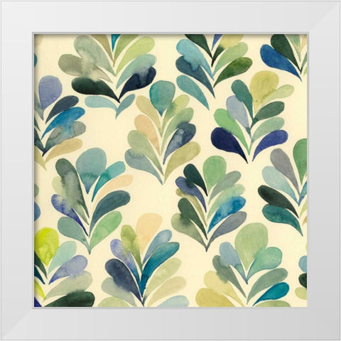 Watercolor Palms I White Modern Wood Framed Art Print by Popp, Grace