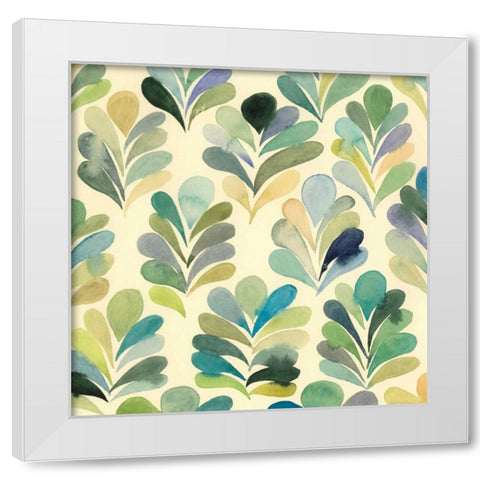 Watercolor Palms II White Modern Wood Framed Art Print by Popp, Grace