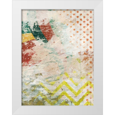 Signboard Signals I White Modern Wood Framed Art Print by Vess, June Erica