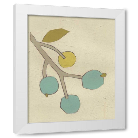 Simple Stems VIII White Modern Wood Framed Art Print by Vess, June Erica