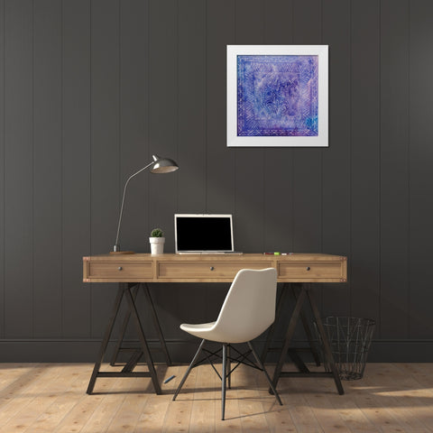 Batik Nebula II White Modern Wood Framed Art Print by Popp, Grace