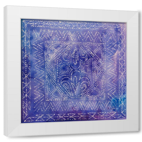 Batik Nebula II White Modern Wood Framed Art Print by Popp, Grace