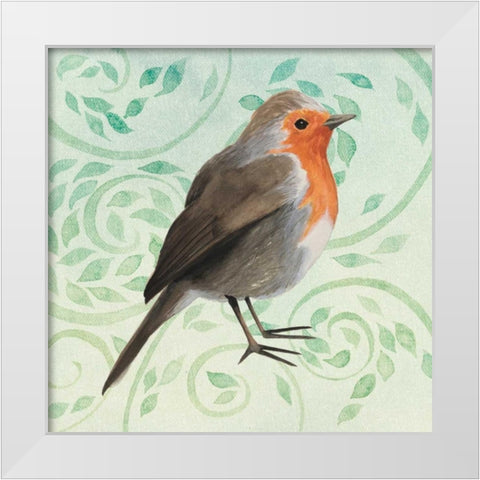 Little Bird II White Modern Wood Framed Art Print by Popp, Grace