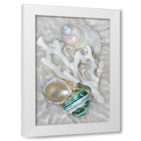 Underwater Light Waves IV White Modern Wood Framed Art Print by Robertson, Leda