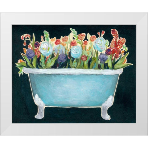 2-Up Bathtub Garden I White Modern Wood Framed Art Print by Popp, Grace