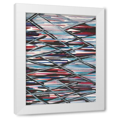 Chain Link II White Modern Wood Framed Art Print by Fuchs, Jodi