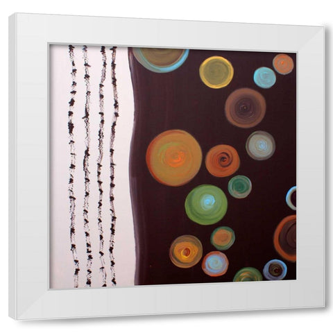 Balance III White Modern Wood Framed Art Print by Orlov, Irena