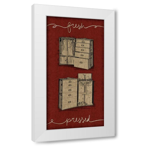 Pressed II White Modern Wood Framed Art Print by Pied Piper Creative
