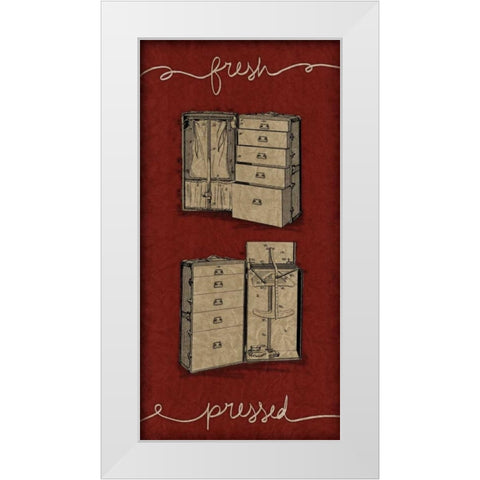 Pressed II White Modern Wood Framed Art Print by Pied Piper Creative