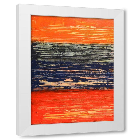 Electric Morning I White Modern Wood Framed Art Print by Avondet, Natalie