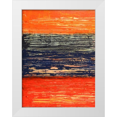 Electric Morning I White Modern Wood Framed Art Print by Avondet, Natalie