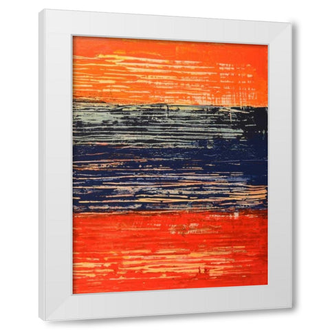 Electric Morning II White Modern Wood Framed Art Print by Avondet, Natalie