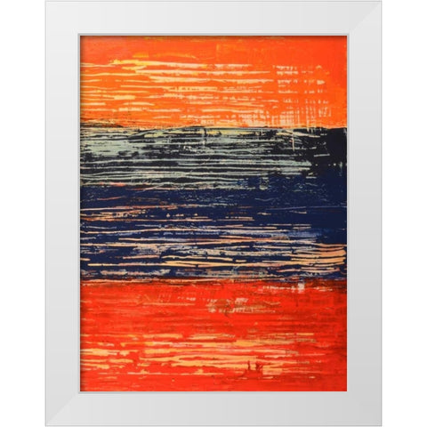 Electric Morning II White Modern Wood Framed Art Print by Avondet, Natalie