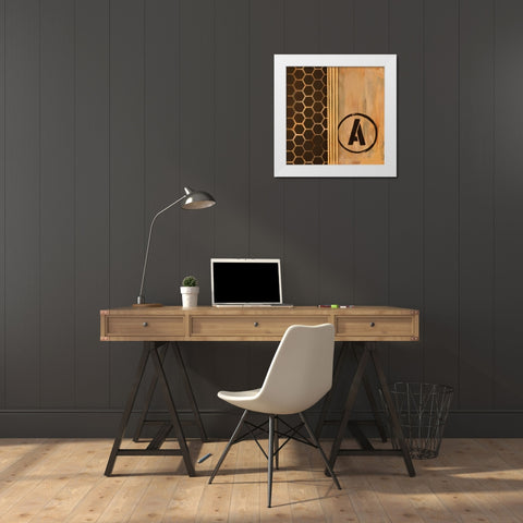 Typewriter Tread I White Modern Wood Framed Art Print by Avondet, Natalie