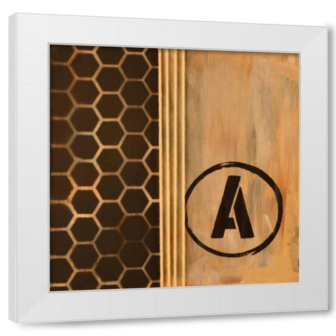 Typewriter Tread I White Modern Wood Framed Art Print by Avondet, Natalie