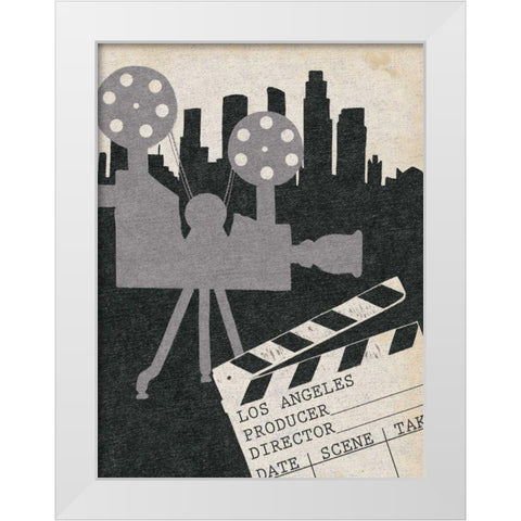 Vintage Film I White Modern Wood Framed Art Print by Popp, Grace