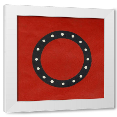 Luciens O 6-Up White Modern Wood Framed Art Print by Zarris, Chariklia