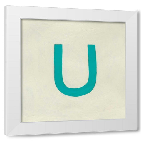 Luciens U 6-Up White Modern Wood Framed Art Print by Zarris, Chariklia