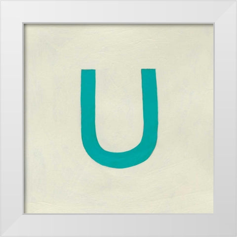 Luciens U 6-Up White Modern Wood Framed Art Print by Zarris, Chariklia