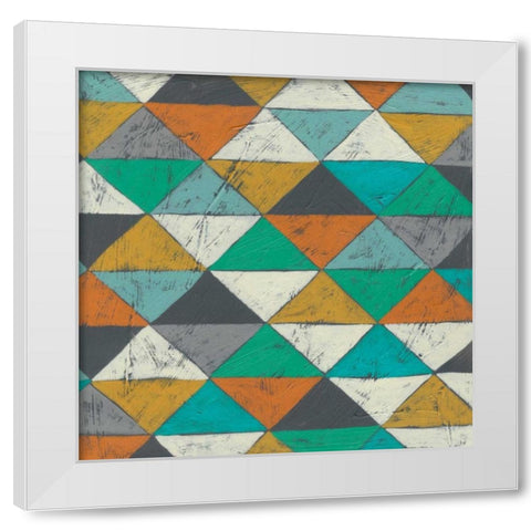 Luciens Pattern II White Modern Wood Framed Art Print by Zarris, Chariklia