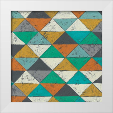 Luciens Pattern II White Modern Wood Framed Art Print by Zarris, Chariklia