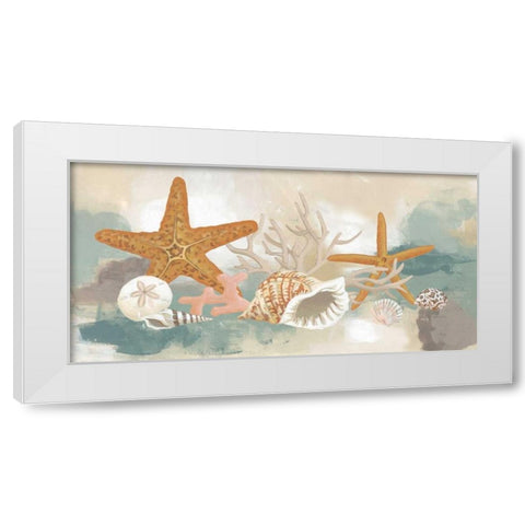Marine Tableau I White Modern Wood Framed Art Print by Vess, June Erica
