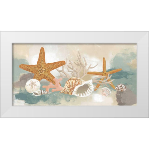 Marine Tableau I White Modern Wood Framed Art Print by Vess, June Erica