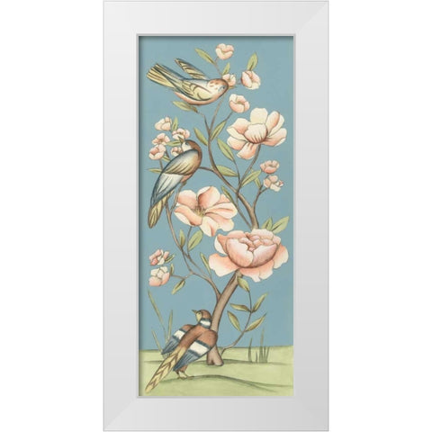 Pastel Chinoiserie I 2-Up White Modern Wood Framed Art Print by Zarris, Chariklia