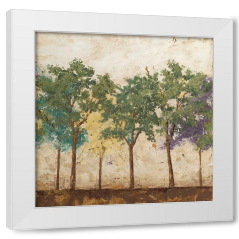 Arbor Discourse I White Modern Wood Framed Art Print by Meagher, Megan