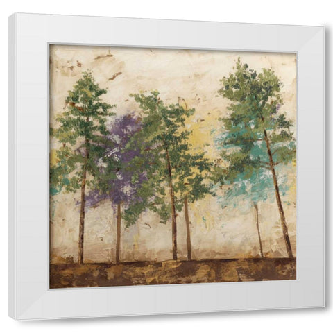 Arbor Discourse II White Modern Wood Framed Art Print by Meagher, Megan