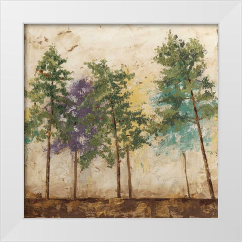 Arbor Discourse II White Modern Wood Framed Art Print by Meagher, Megan
