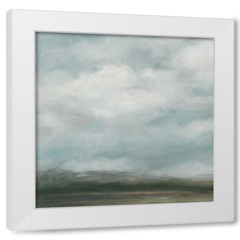 Cloud Mist I White Modern Wood Framed Art Print by Harper, Ethan