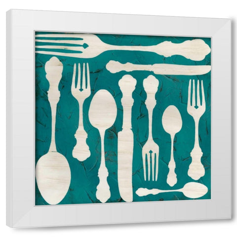 Kitchen Kitsch III White Modern Wood Framed Art Print by Vess, June Erica