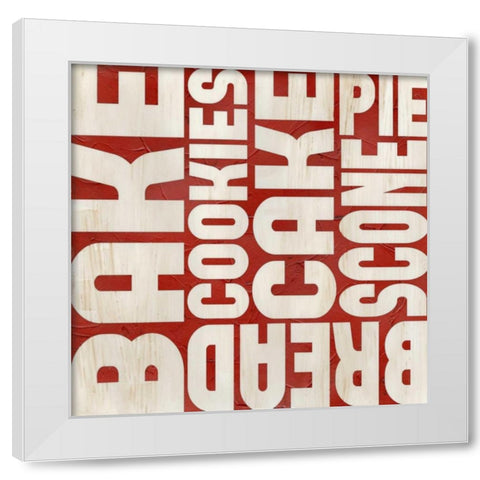 Kitchen Kitsch VI White Modern Wood Framed Art Print by Vess, June Erica