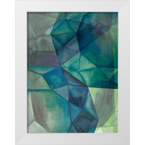 Gemstones I White Modern Wood Framed Art Print by Popp, Grace