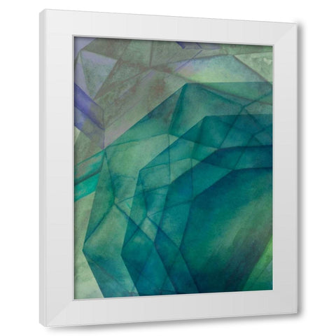 Gemstones II White Modern Wood Framed Art Print by Popp, Grace