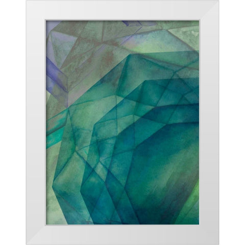 Gemstones II White Modern Wood Framed Art Print by Popp, Grace
